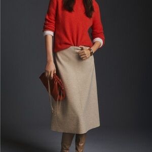 Anthropologie Mid A line Skirt